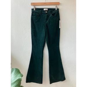 L'AGENCE Bell High-Rise Flare Velvet Jeans NWT 25